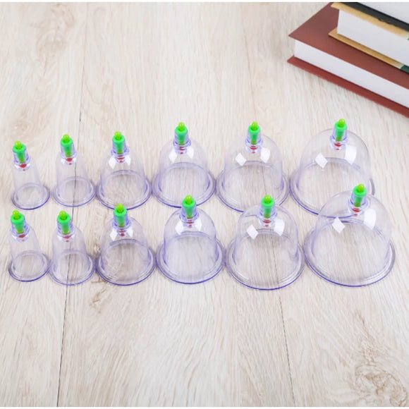 Kit de Ventosas com 12pcs + Bomba de Sucção