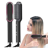 Escova Pente Alisadora Pro 3 em 1 Secador, Chapinha e Modelador de Cachos Bivolt