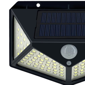 Luminária Solar com 100 Led's Sensor À Prova D'água
