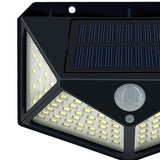 Luminária Solar com 100 Led's Sensor À Prova D'água