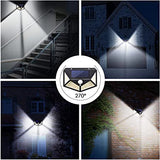 Luminária Solar com 100 Led's Sensor À Prova D'água