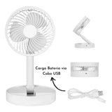 Ventilador de Mesa Portatil Usb Portatil Recarregavel Mini Pequeno Cooler Para Celular
