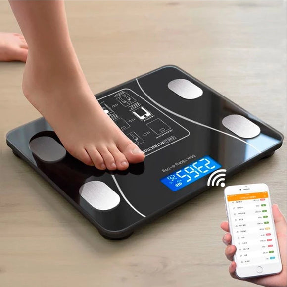 Balança Digital Profissional Bioimpedância IMC Bluetooth