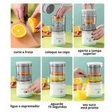 Espremedor De Laranja Frutas Elétrico Portátil Bivolt Extrator Recarregável USB