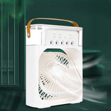 Ventilador Umidificador de Ar Condicionado Portátil USB LED 600ML