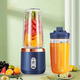 400ML 6 Lâminas Espremedor Elétrico Mini Liquidificador Portátil De Suco  Misturador Leite Smoothie
