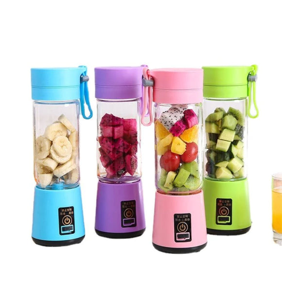 Mini Liquidificador Portátil para Shake Suco 6 Laminas.