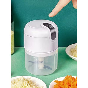 Mini Processador Alimentos Moedor Elétrico Alho Sem Fio 250ml