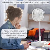 Ventilador de Mesa Portatil Usb Portatil Recarregavel Mini Pequeno Cooler Para Celular