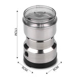 Moedor de Café e Especiarias 110V com Design em Aço Inoxidável 4 Lâminas