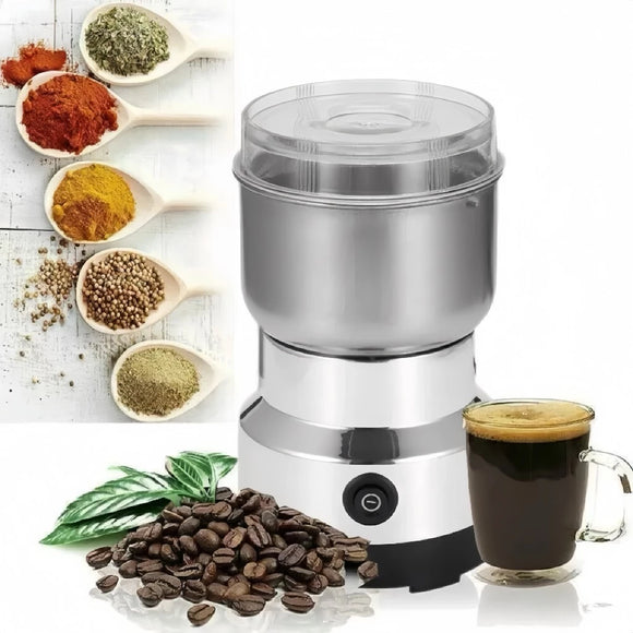 Moedor de Café e Especiarias 110V com Design em Aço Inoxidável 4 Lâminas