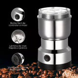 Moedor de Café e Especiarias 110V com Design em Aço Inoxidável 4 Lâminas