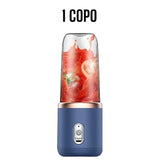 400ML 6 Lâminas Espremedor Elétrico Mini Liquidificador Portátil De Suco  Misturador Leite Smoothie