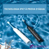 Escova Eletrica Dental 6 Modos Inteligente de Limpeza Recarregável à Prova D'água .
